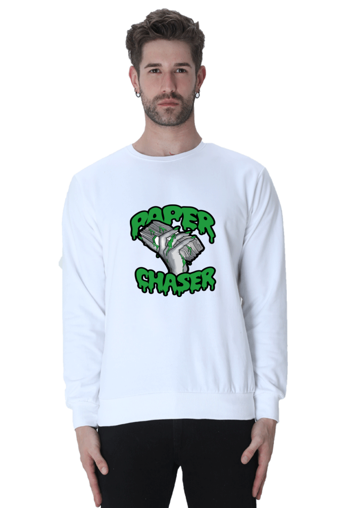 Paper Chaser Graphic Printed Unisex Sweatshirt For Men & Women