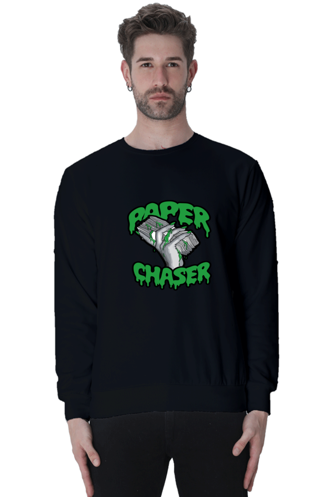 Paper Chaser Graphic Printed Unisex Sweatshirt For Men & Women