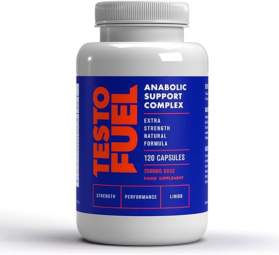 TestoFuel 120 T-Booster Pills – Natural Testosterone Support for Strength, Energy &amp; Muscle Growth