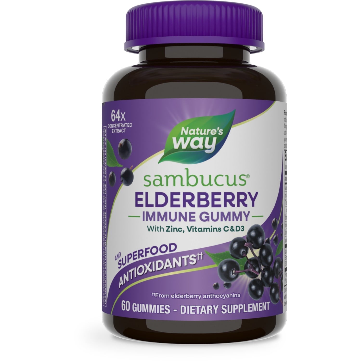 Nature’s Way Sambucus Elderberry Gummies – Daily Immune Support for the Whole Family