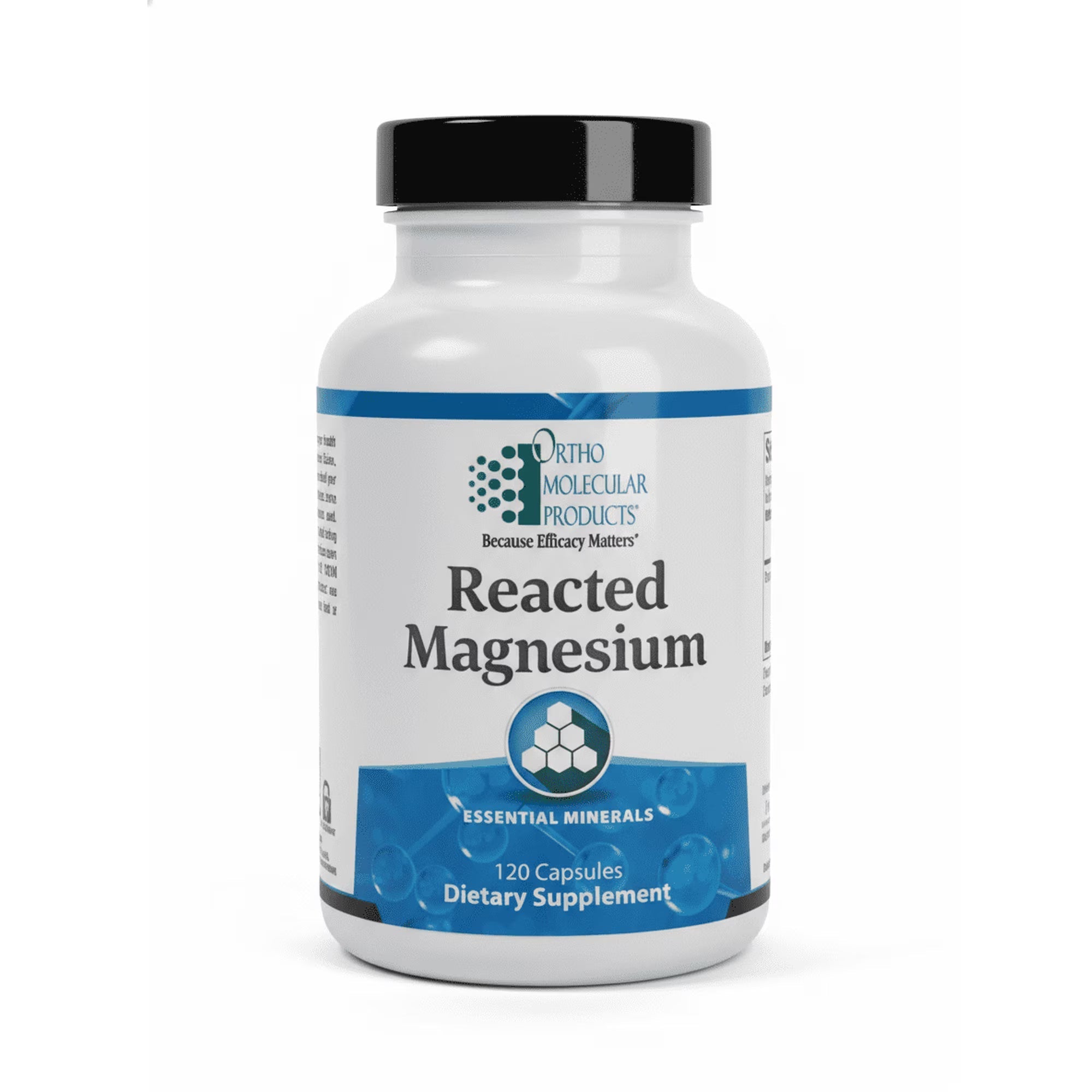 Reacted Magnesium (120 ct) by Ortho Molecular Products – Highly Absorbable Magnesium Support for Muscle, Nerve &amp; Energy Health