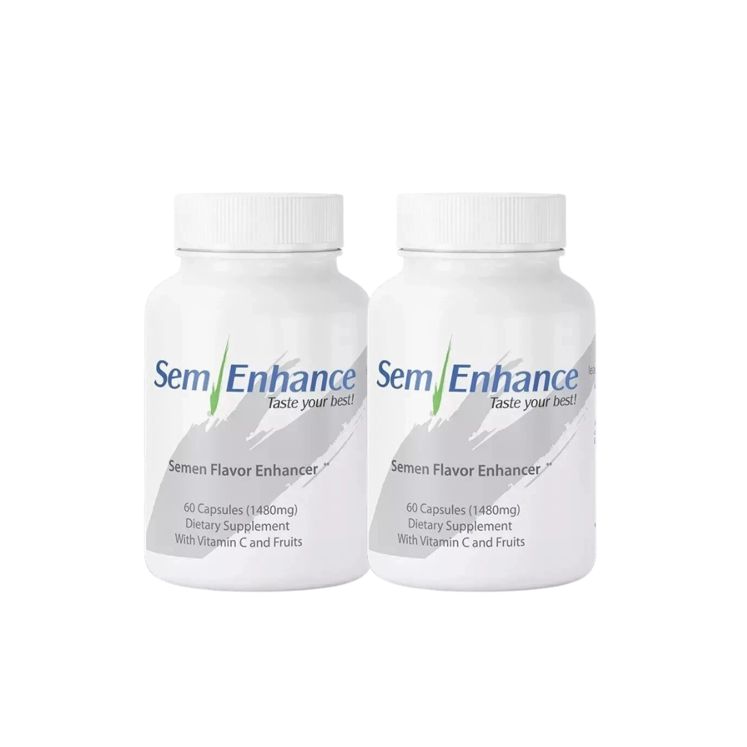 Semenhance Best Semen Flavor Enhancer – 60 Capsules | Natural Fruity Taste Formula (Pack of 2)