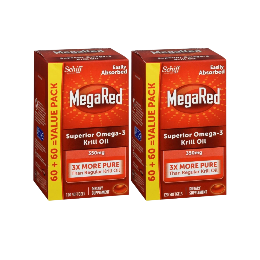 Schiff MegaRed Omega-3 Krill Oil Softgels – 120 Count