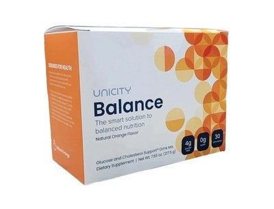 UNICITY Balance Cholesterol Support Drink Mix (30 Stick Pack – Orange Flavor)