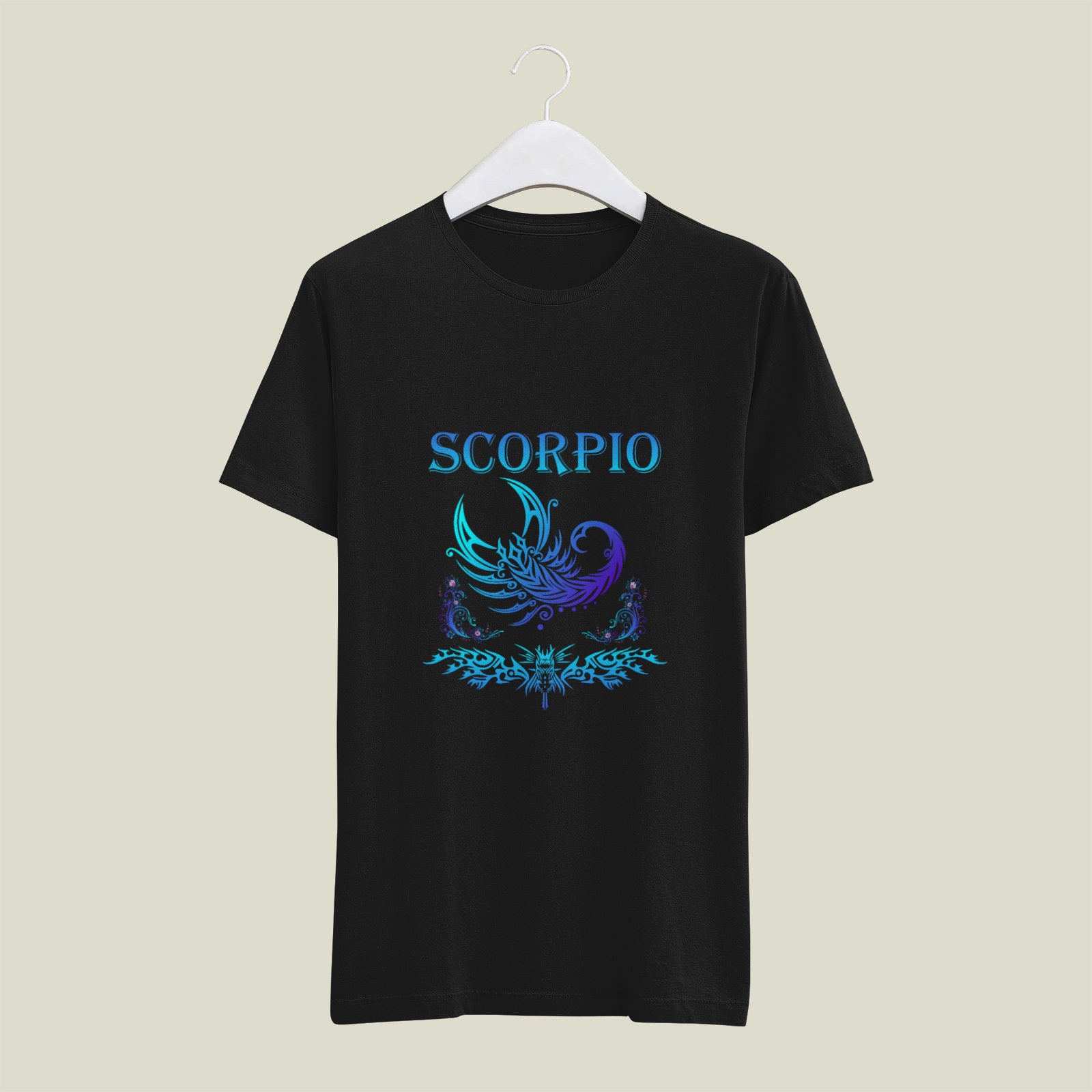 Scorpio Zodiac Sign Printed Unisex Half Sleeve T-Shirt