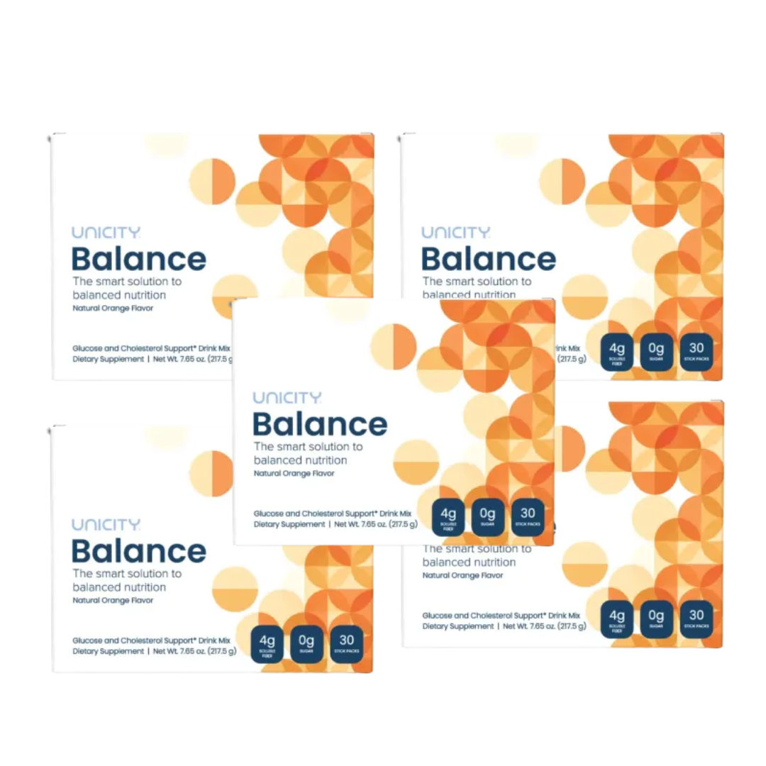 UNICITY Balance Cholesterol Support Drink Mix (30 Stick Pack – Orange Flavor)